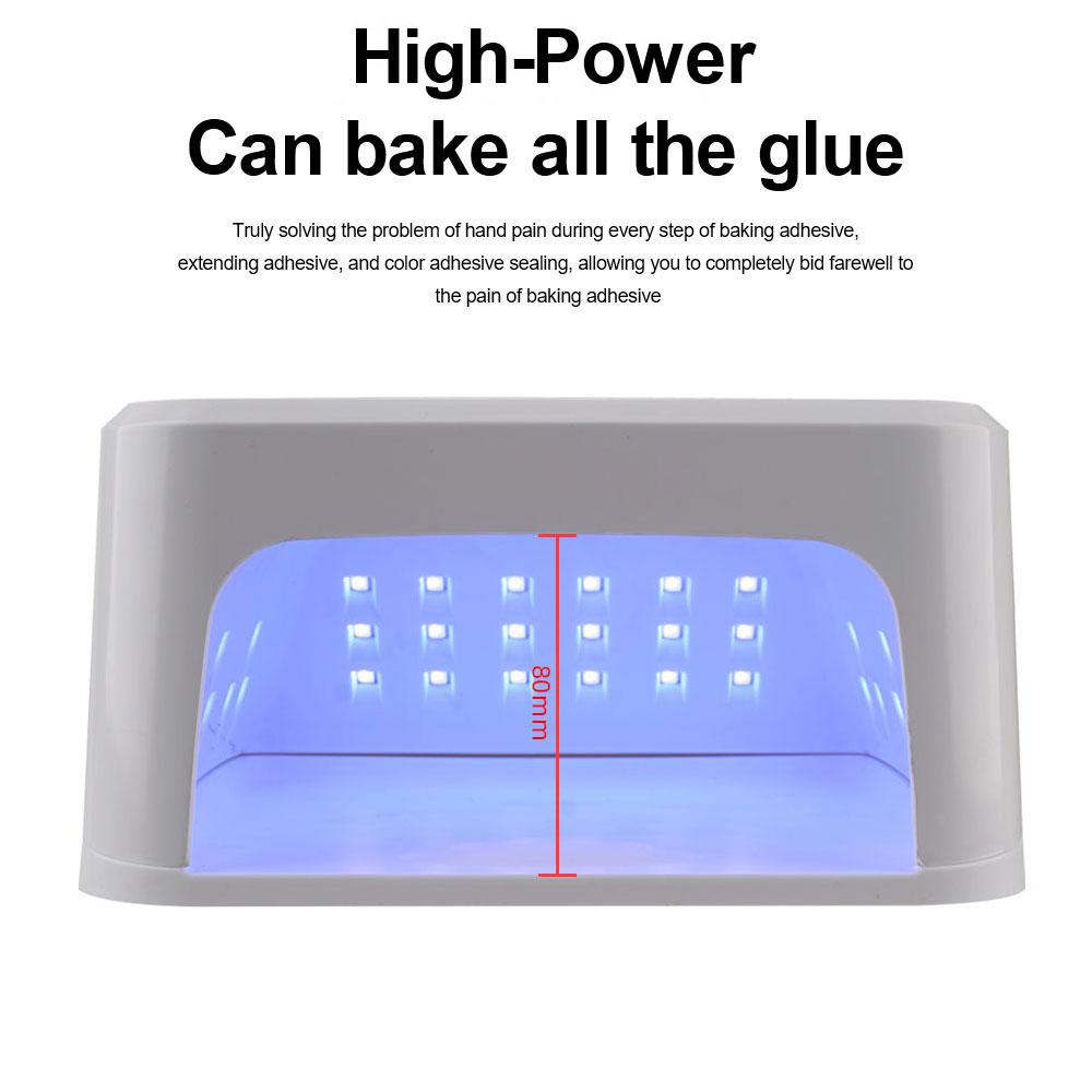 45LED UV Nail Lamp High Power Nail Dryer with LCD Smart Screen Gel Curing Drying Lamp Removable Base Pedicure Tool for Home