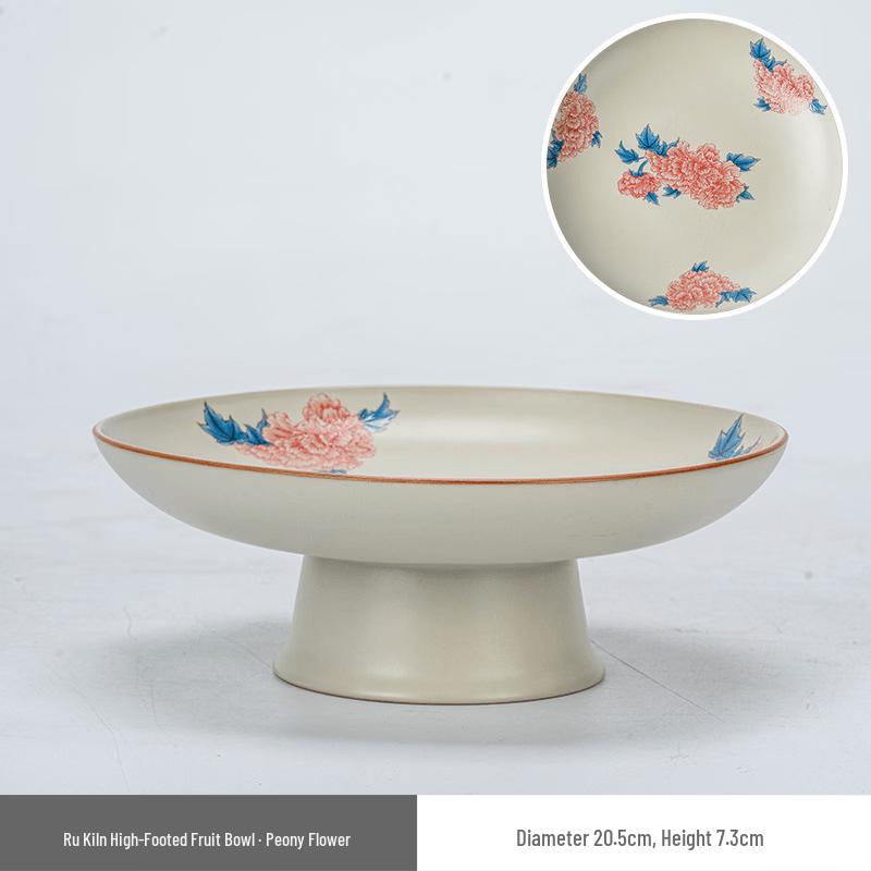 Ru Kiln Elevated Fruit Plate