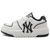 Zapatillas de Skate de Caña Baja con Suela Gruesa Antideslizante Resistente a la Abrasión Unisex Negro Blanco Gris 3ASXCA12N-50WHS(Equipo54- )