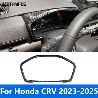 For Honda CR-V CRV  2024 2025 Carbon Fiber Trument Board Dashboard Cover Trim Frame Sticker Bezel Accessories Car Styling