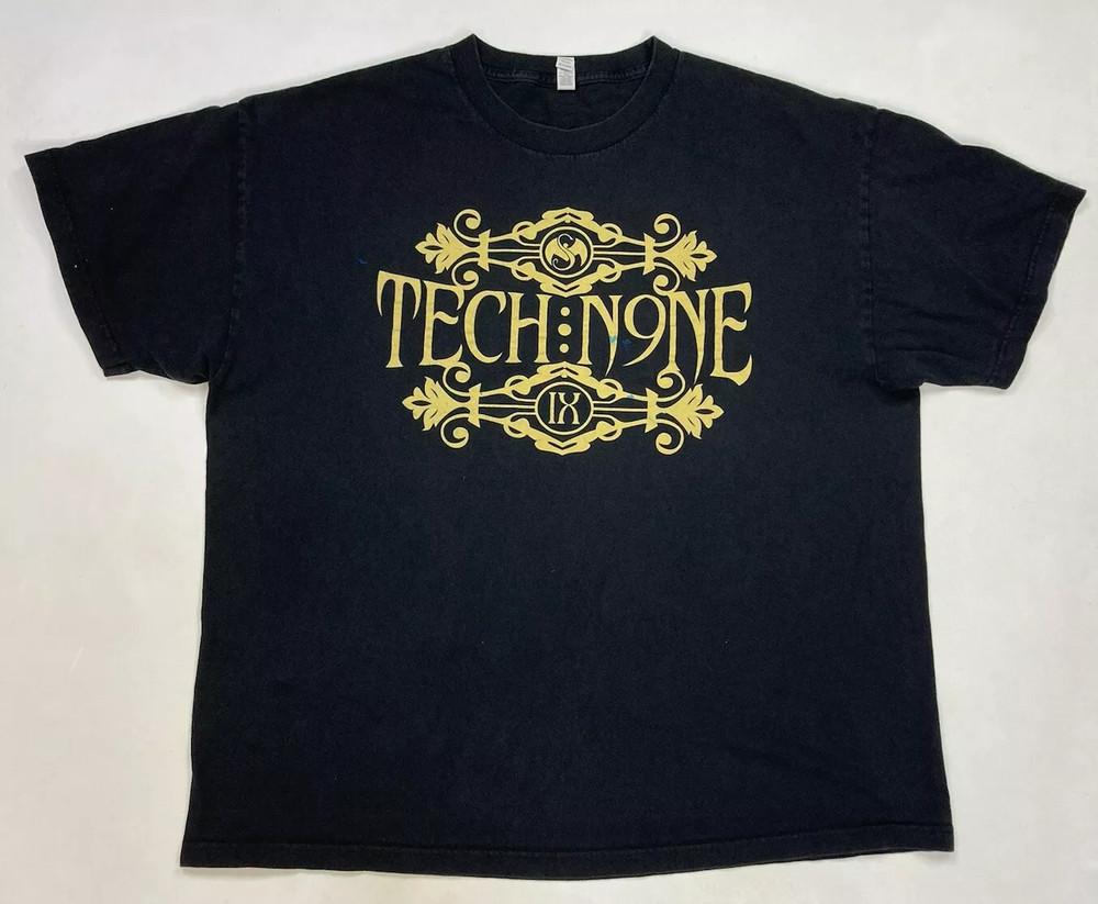 Tech N9ne Strange Music Graphic Black T Shirt Full Size S-5XL Unisex T-Shirt L