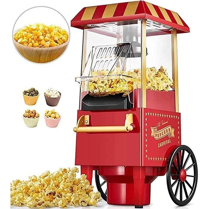 LITINGT Machine PopCorn rtro Machine PopCorn de Carnaval 1200W Facile Faire du PopCorn Plus sain en Moins de 3 Minutes Mac[445]