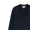 Gucci Jacquard-Motif V-Neck Jumper 'Navy' Men's 545628XKABL