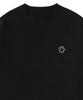 GRAVER [Unisex] Black Odd Flower Embroidered Sweatshirt_Black