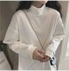 2022 Autumn/Winter Women's Loose Double-Sided Fleece Long-Sleeve Bottoming Shirt