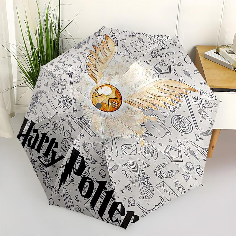 

1pc Harry Potter Golden Snitch Umbrella with Plastic Handle,Cartoon Pattern,Suitable for All Seasons Multi-functional Umbrella497