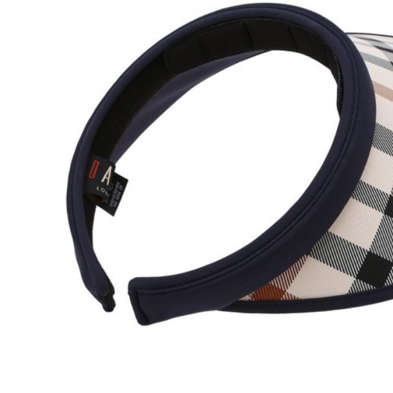 Daks Navy Check Sun Cap Dbhe3e101n2