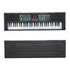 TOPINCN 61 Keys Electronic Keyboard Piano MQ6186 Multi-Function Microphone Touch Feel Home Use Lightweight USB Connection for Beginners Silent