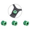 5pcs Aluminum Alloy Chainring Bolts Single Chainwheel Bolts Nut Single Speed Chainwheel Screws for Road, Mountain Bike