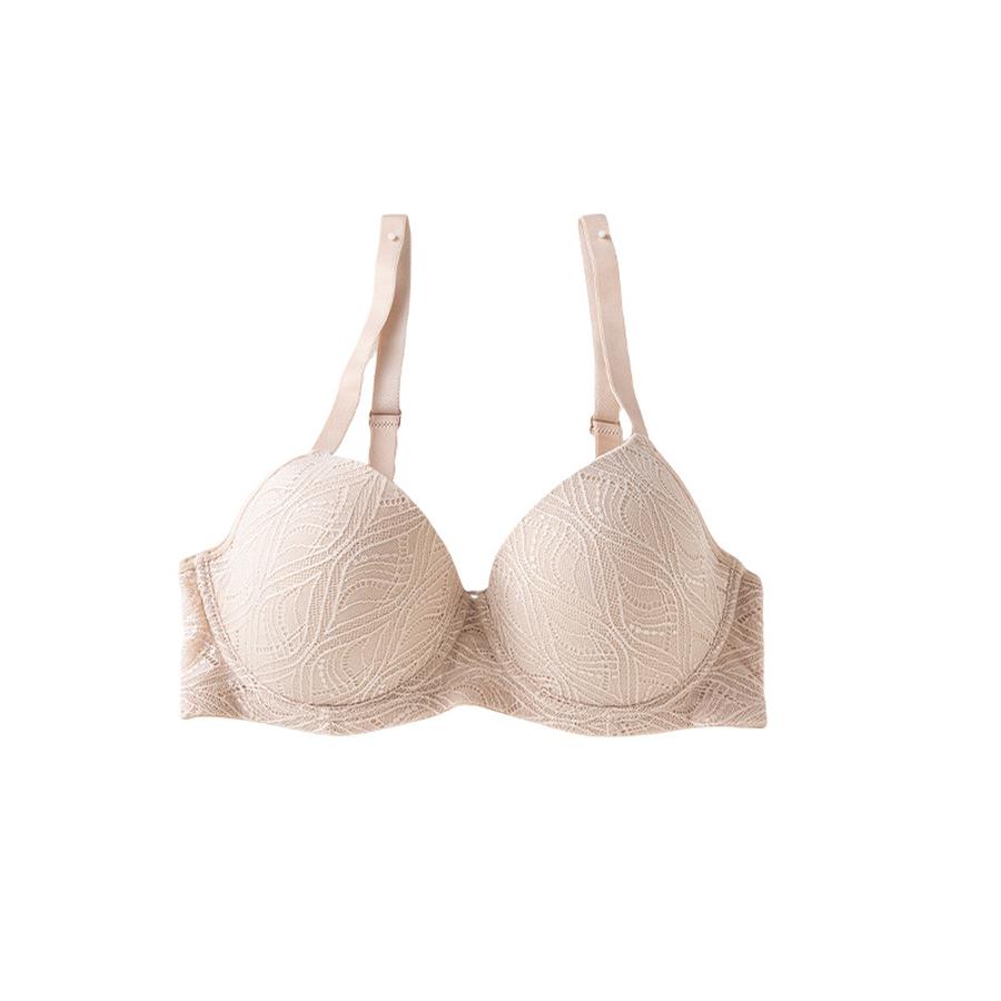 3 pcs New Seamless Bra with Steel Ring, Anti-Sag, Beautiful Back, Lace Thin Cup Sewing Bra