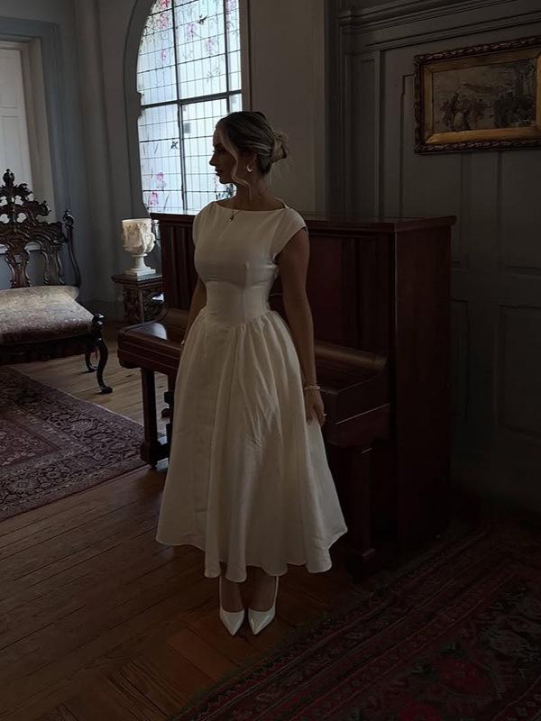 2025 Lente/Zomer Elegante Eén Schouder Mouwloos Rugloos Lange Jurk