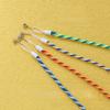 4PCS Interactive Cat Toy Satin Ribbon Bell Cat Stick Toys Kitten Playing Teaser Wand Toy Cat Supplies Replacement Head
