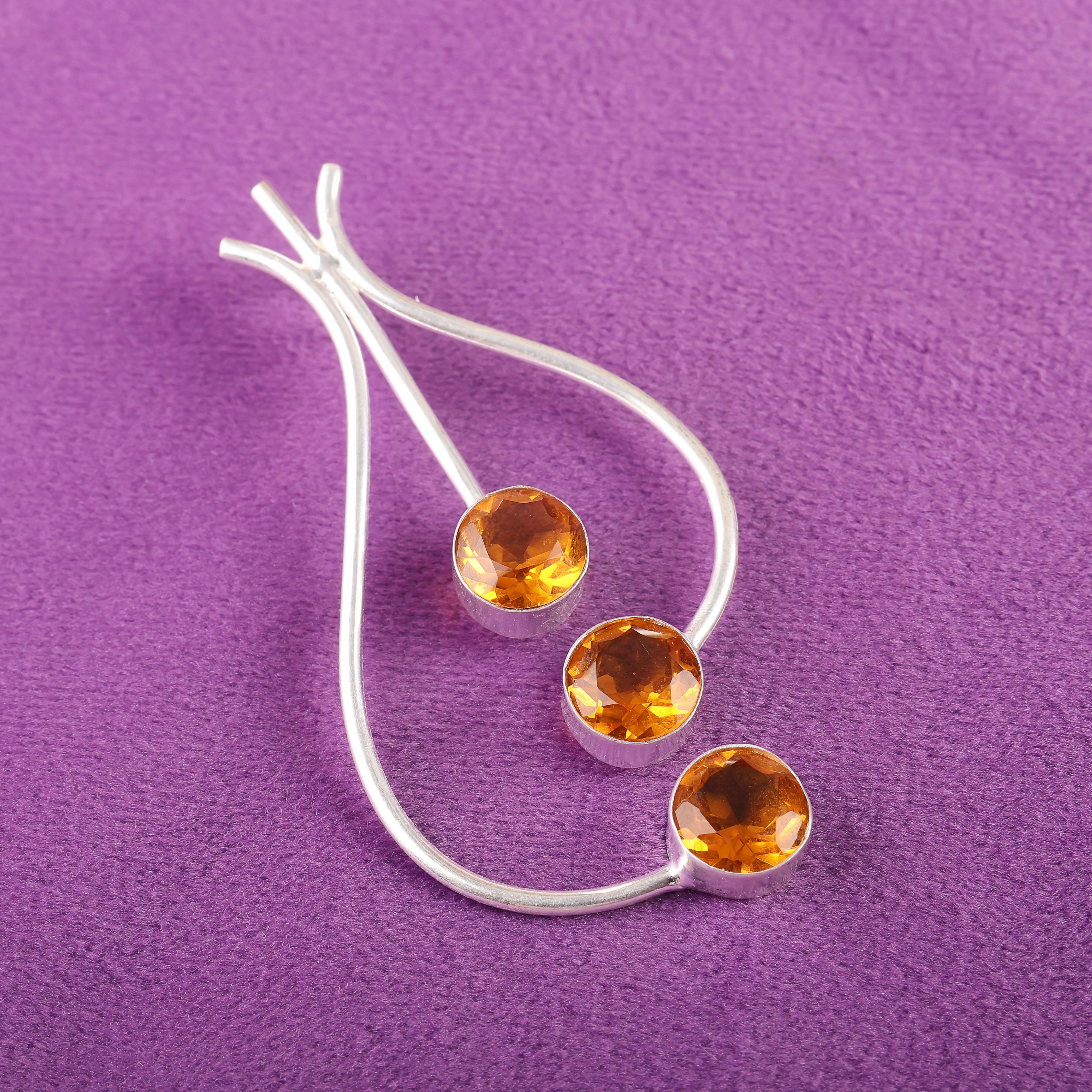 

Подвеска с цитрином, Ювелирное изделие из стерлингового серебра 925 пробы, Подвеска ручной работы, Для подарка на День благодарения 2.2 Inches жёлтый