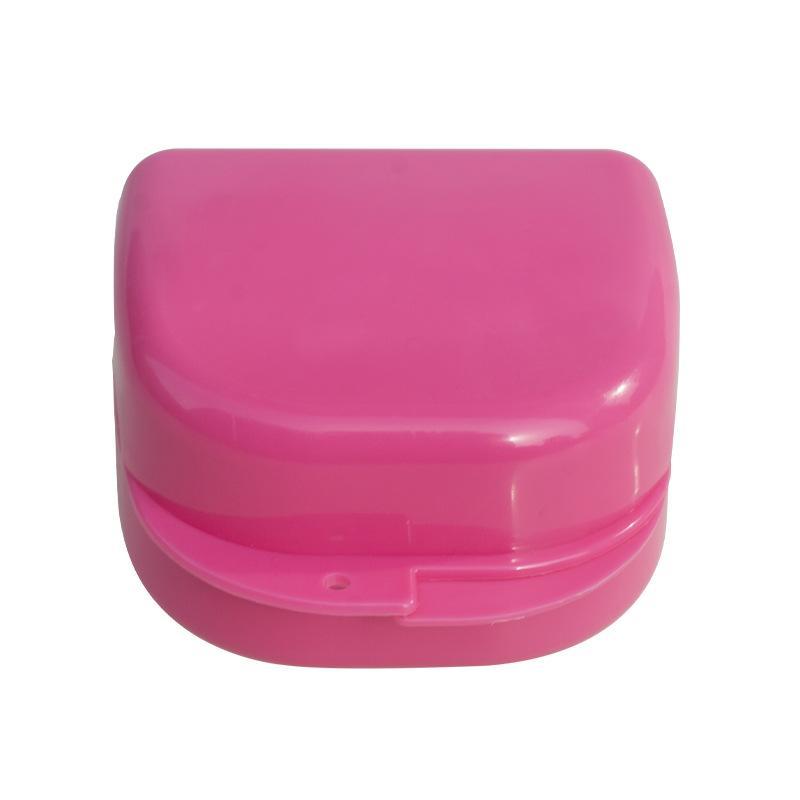 Portable Plastic Denture Box Custom Logo Multi Color For Dental Clinics Home Use