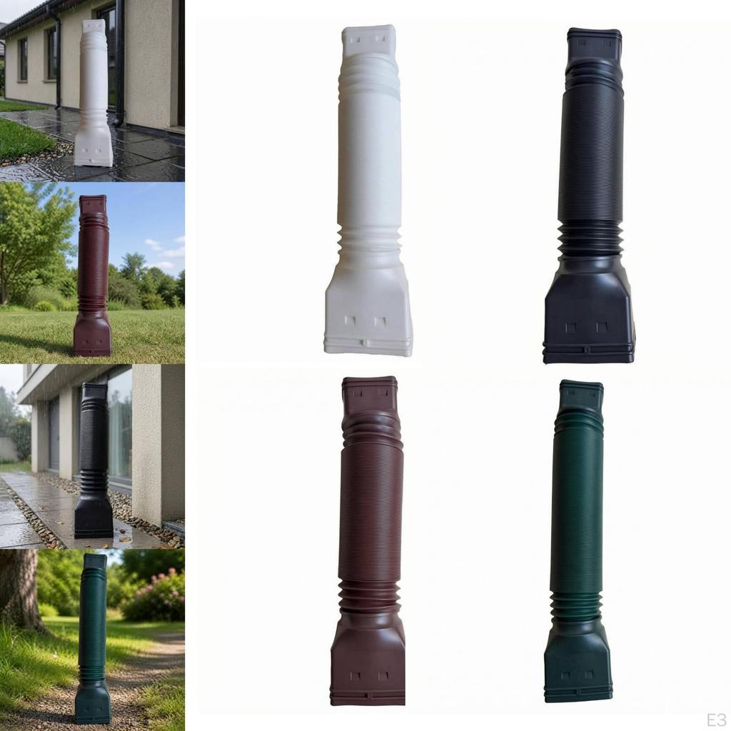 Rain Barrel Connector Hose Rainwater Collection for Courtyard Outdoor Garden White