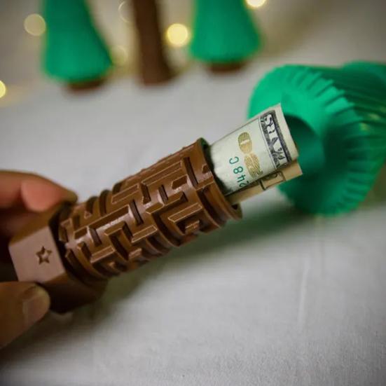Christmas Tree Maze Gift Box 3D Printed Maze Puzzle Money Box with Hidden Compartment for Adults Kids Birthday Christmas Halloween Easter