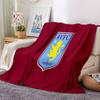 Aston Villa Crest Design Flannel Blanket, Soft Polyester, Modern Design, All-Season for Camping, Travel, Gifts for holidays or birthdays