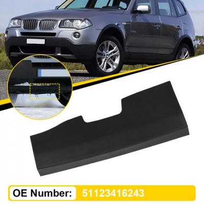 Tampa da Tampa do Gancho de Reboque do Para-choque Traseiro do Carro Preta Para BMW X3 E83 2006-2010 51123416243 US