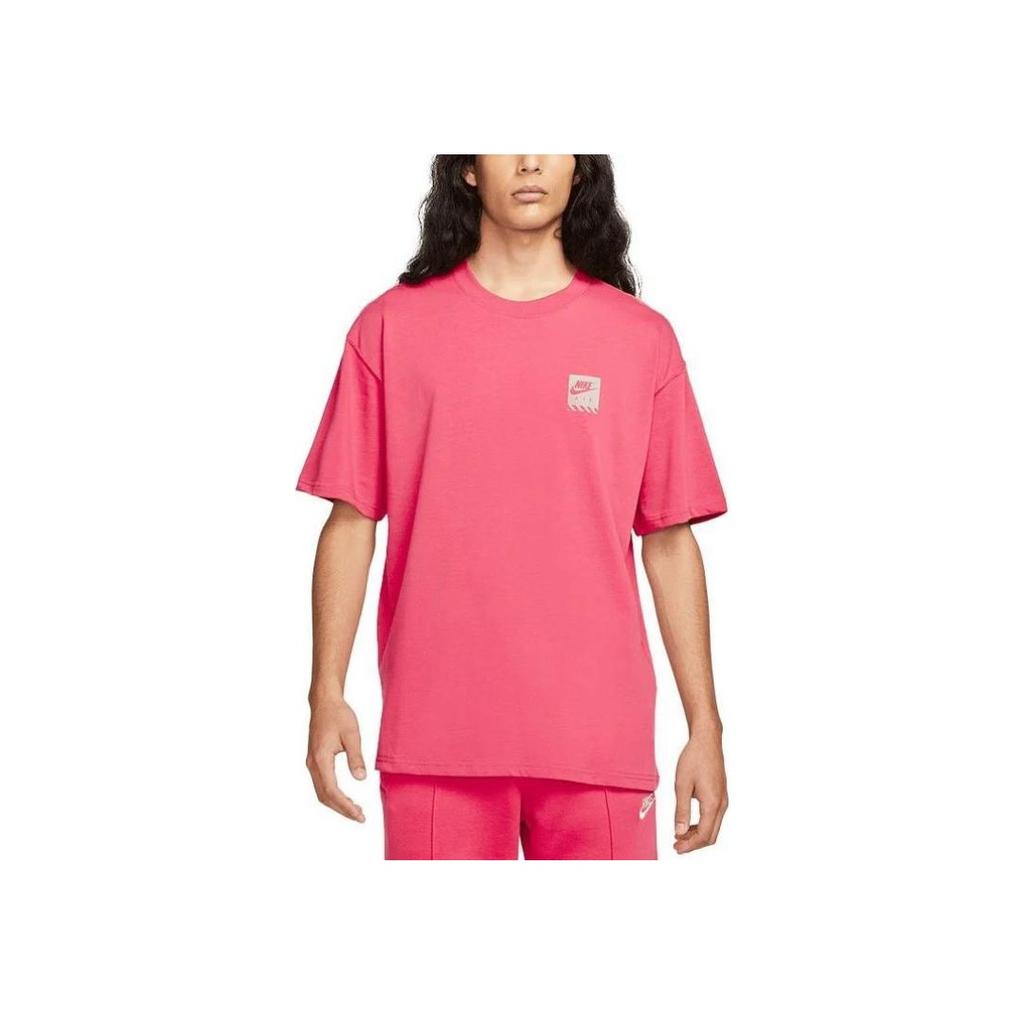 Nike Letter Print Crew Neck Pullover Sports Short Sleeve T-Shirt Men Tops Red DM2352-622