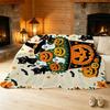 Halloween Christmas Themed Flannel Fleece Blanket Soft, Cozy, Warm Fuzzy Throw for Bedroom, Living Room & Holiday Home Decor
