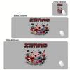 Tappetino per Mouse Anime The Binding Of Isaac Blocco Tastiera Gioco Bordi Bloccati Pad per Mouse Accessori per Computer Tappetini Antiscivolo per Scrivania Armadio PC Mausepad