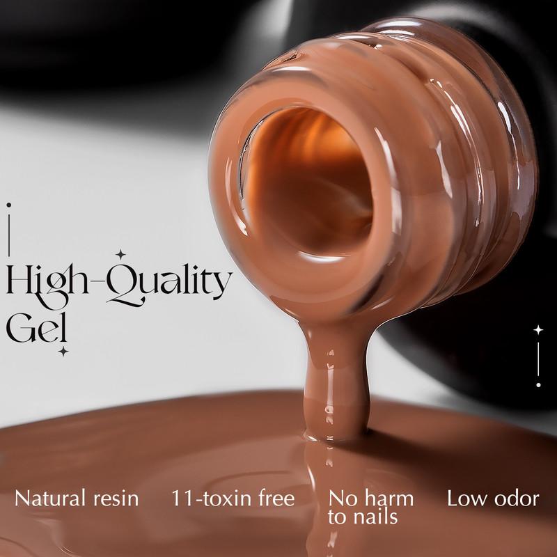 ROSALIND Stylish Nail Gel Polish Set 6PCS Kits Semi Permanent For Beauty Nail Supplies Cured With UV Lamp Base Top Gel Varnish