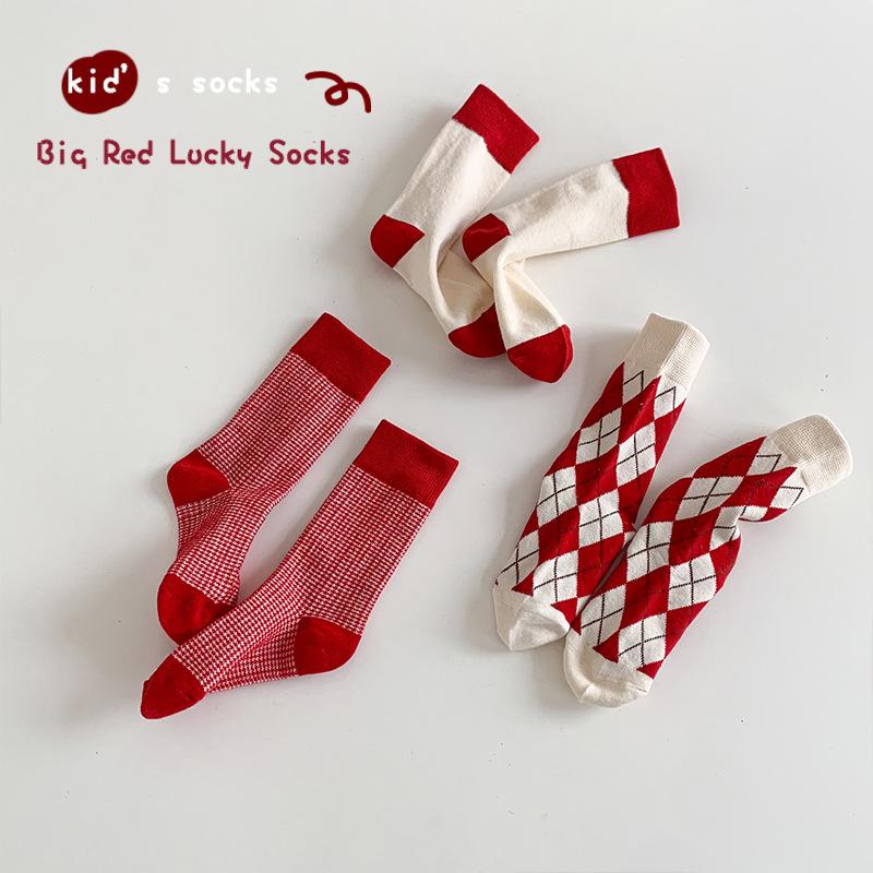 

Детские носки Детские носки Осень и зима Новые детские носки до середины икры Size XL 9-12 Years Old