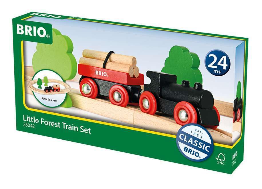 BRIO Little Forest Basic Rail Set [18 Pieces] for Ages 2 and Up (Wooden Train Toy with Rails) 33042