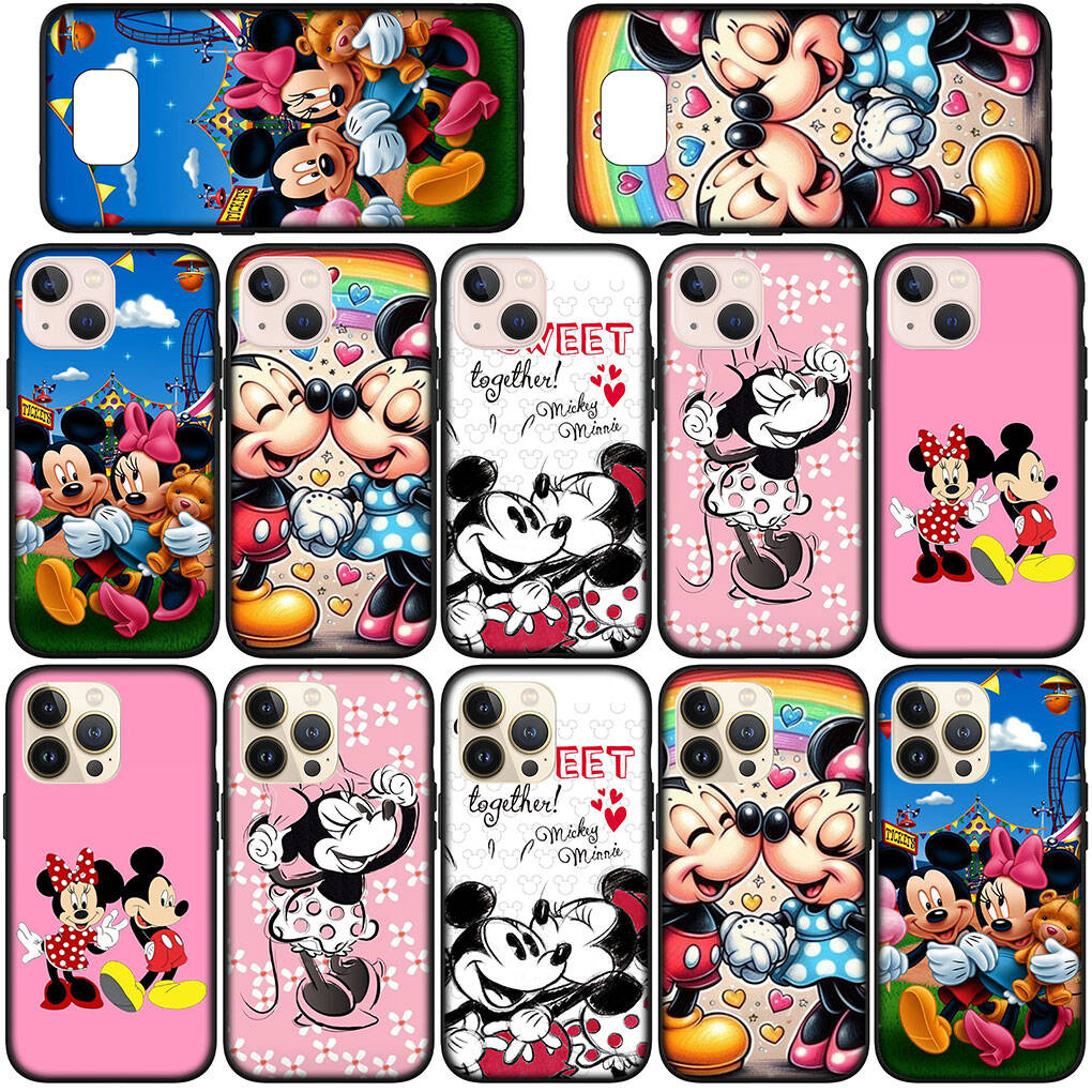 for iPhone 17 15 Xiaomi Poco F7 F8 X7 X6 C85 C75 C71 M8 Redmi Note 14 13 12 11 Pro Max 14C 13C 15C A3 A4 Phone Case Cartoon Minnie Mickey Mouse Cover