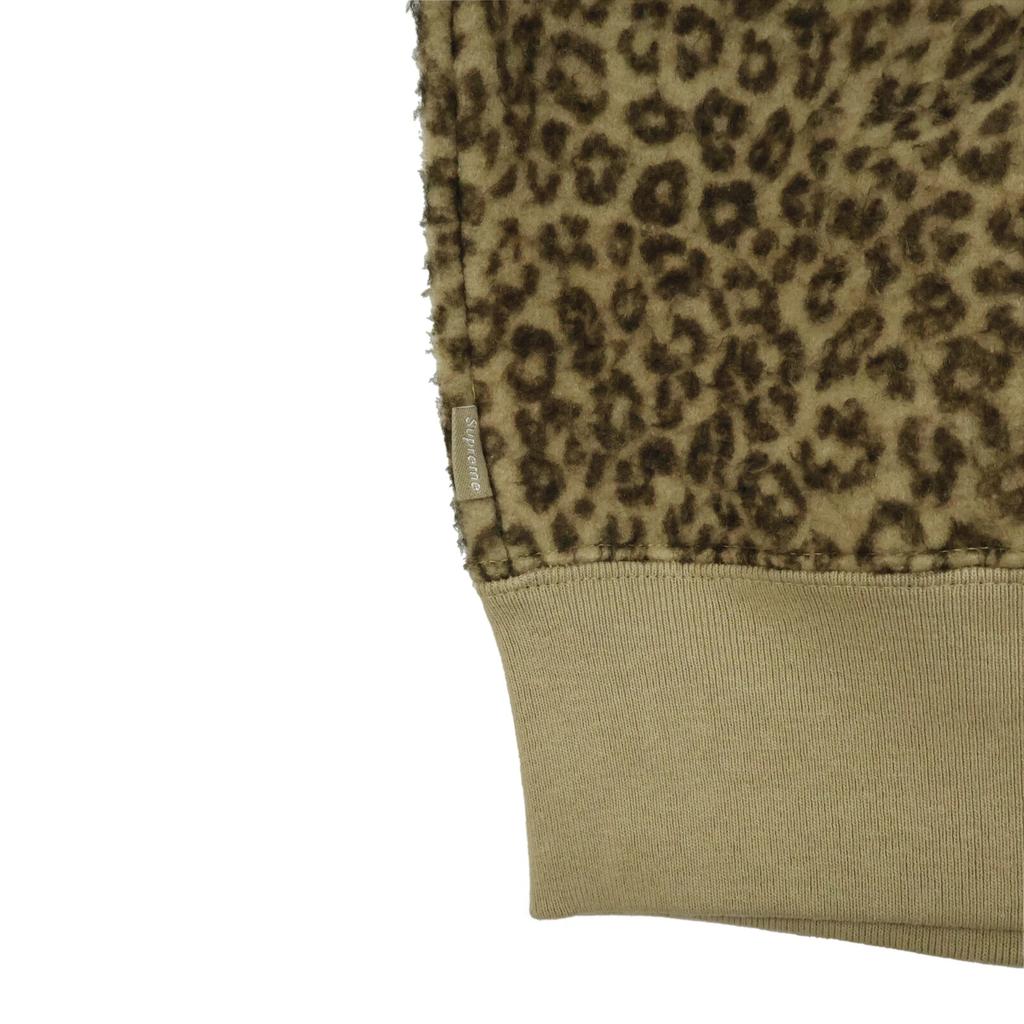 Supreme Pilled Zip Up Hooded Sweatshirt Cheetah