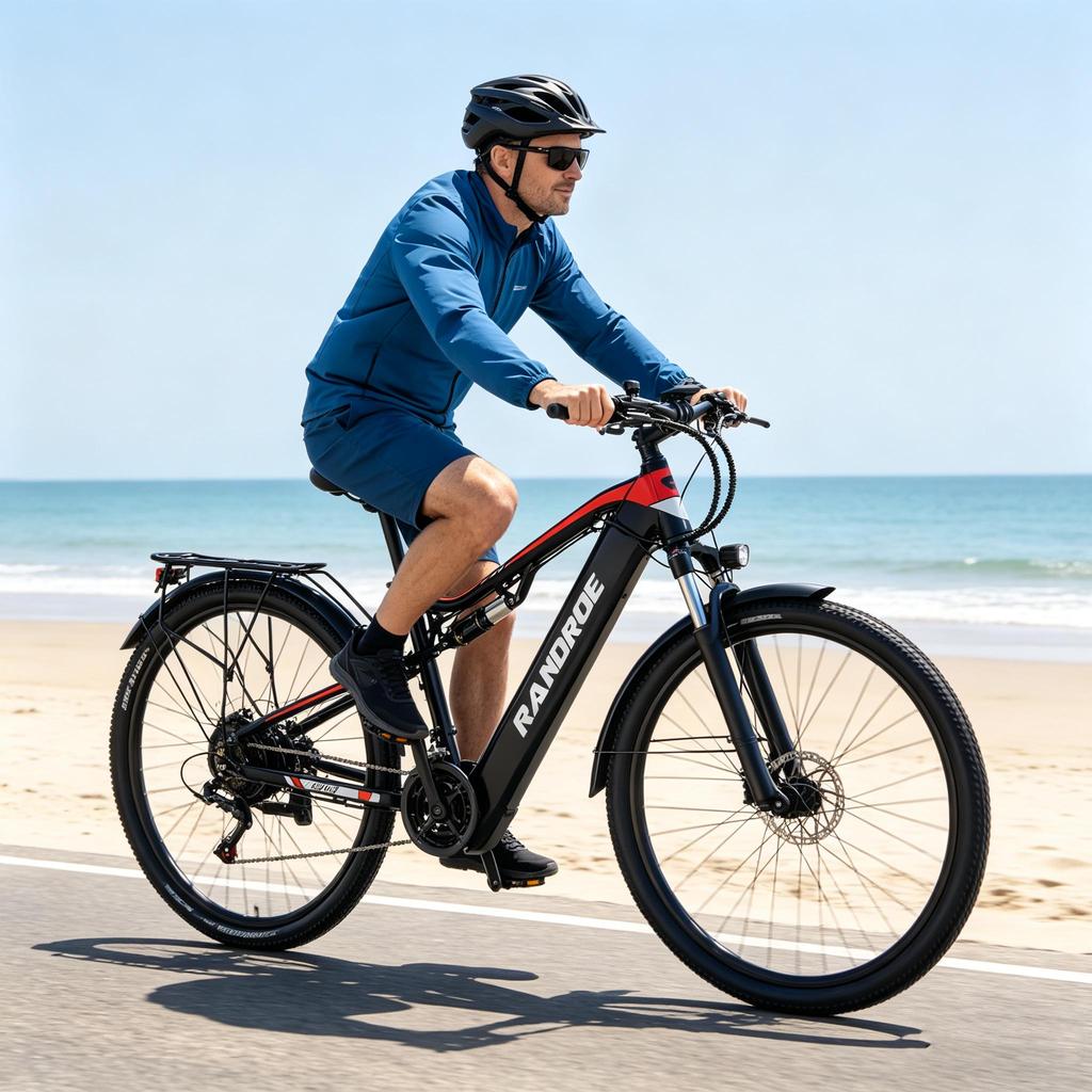 RANDRIDE YG90B-29 Urban electric bicycles 1000W motor 48V 17Ah battery 29-inch tires hydraulic brakes.