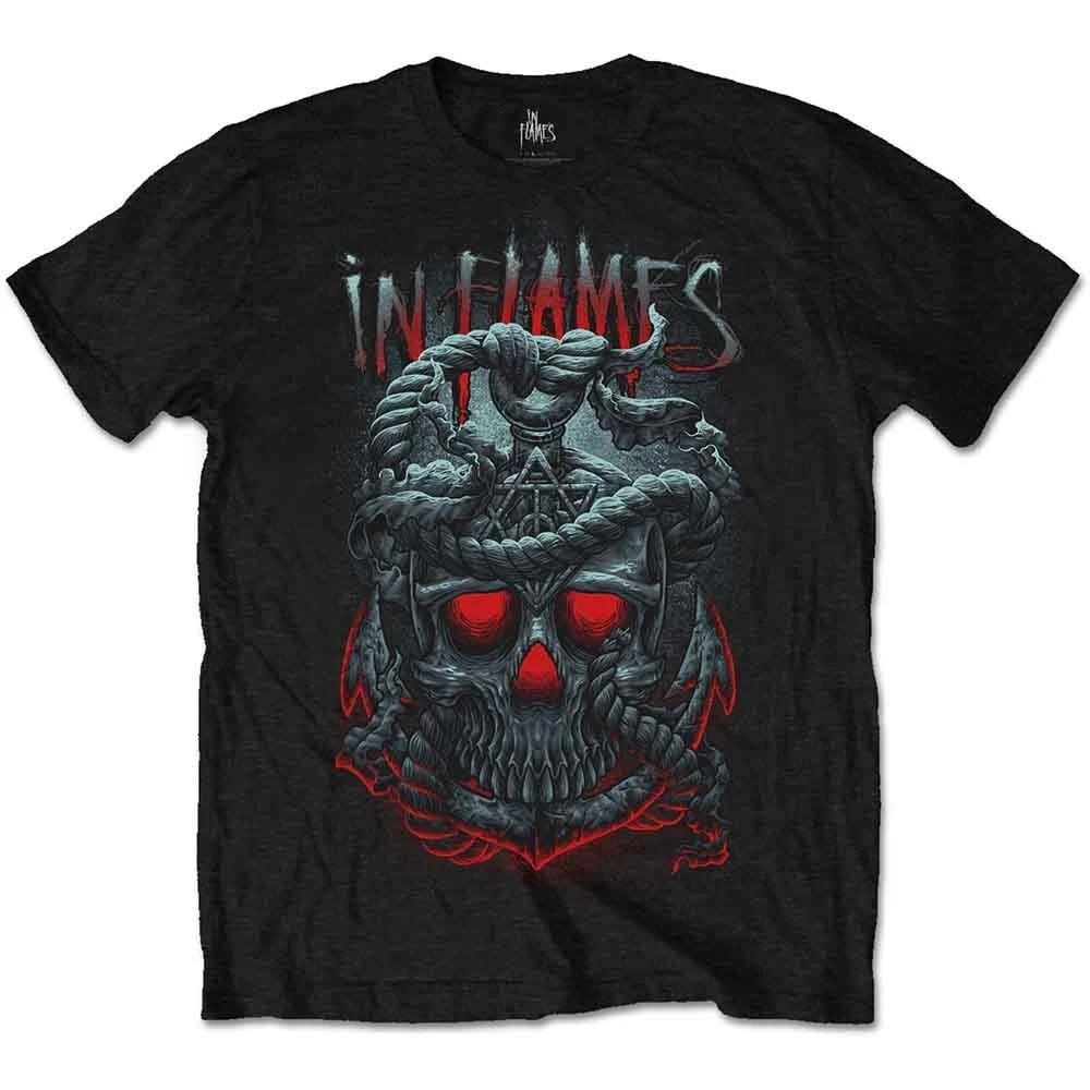 IN FLAMES T Shirt Through Oblivion Band Logo Official Mens Black XL 2XL