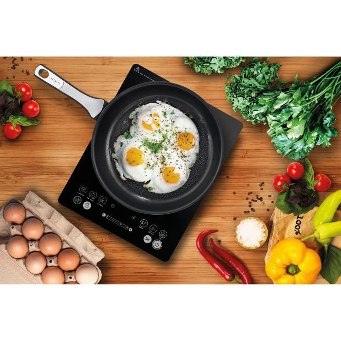 TEFAL IH210801 Everyday Slim Plită cu inducție 45 mm grosime, 2100 W, 6 programe de gătit, Mod manual, Interfață tactilă