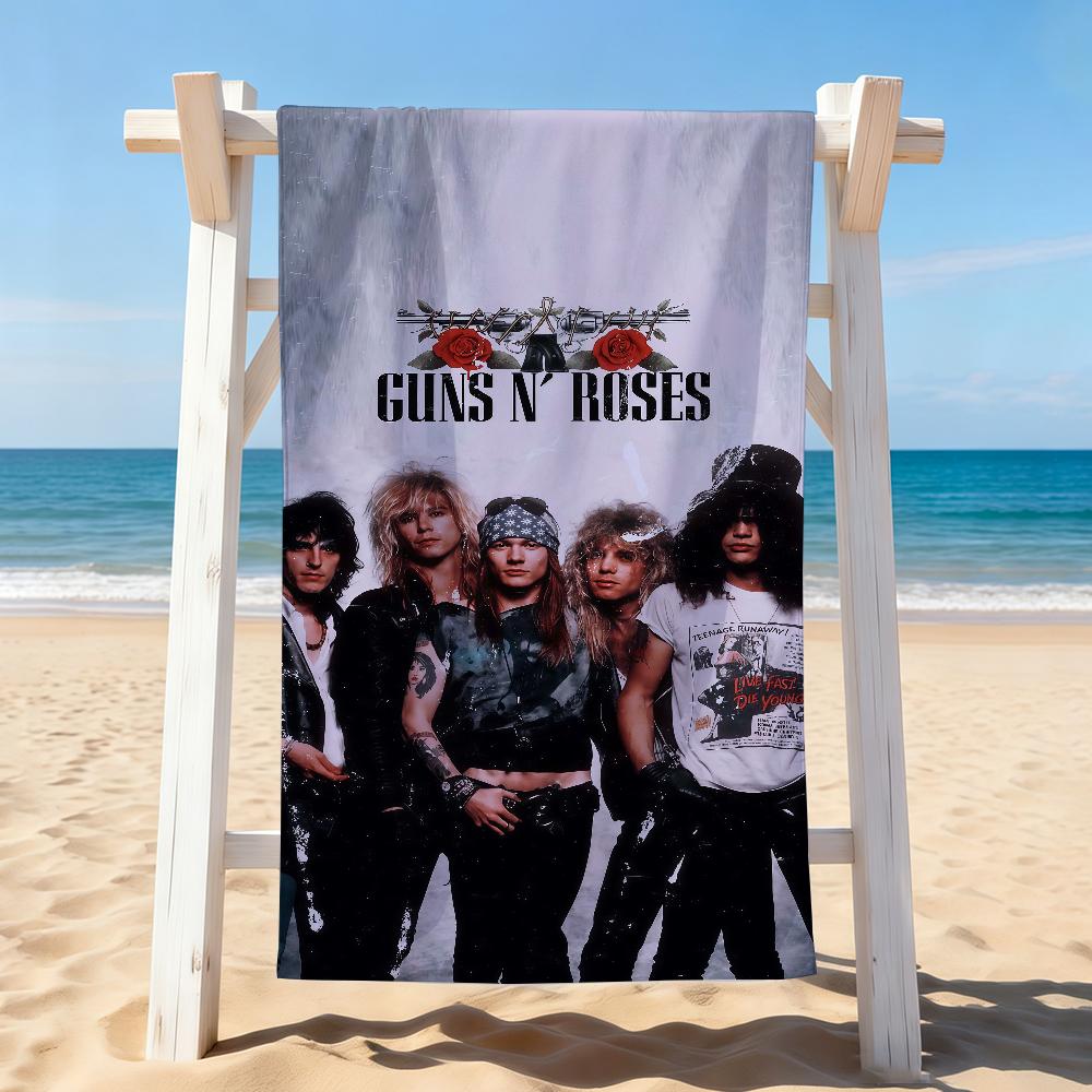 Rock band G-Guns N R-Roses Towel Drying Bath Towel Applicable To Light Swimming Camping Yoga Beach Out