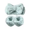 [Giselle] Water-absorbing Wristband, Wrist Hair Band, Wash Band, 3-piece Set, Face Wash, Prevents Sleeves from Getting Wet, Elastic, Microfiber