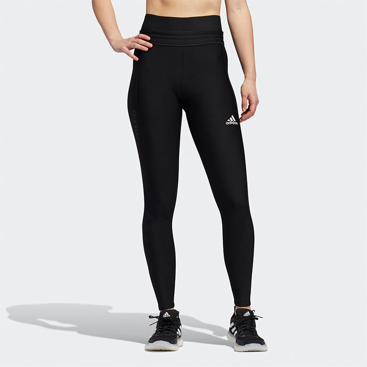 Adidas High Waist Sports Training Leggings Women Bottoms Black FT7022