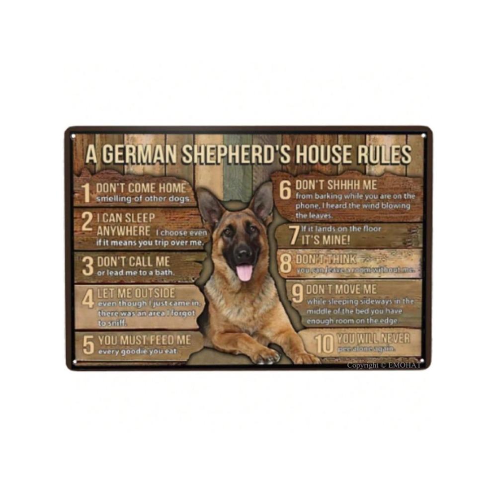 Vintage Metal Wall Sign Home Decor Tin Plaque Art