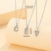 Fashion Shining A-Z Letter Pendant Charm Necklace 26 Initial Alphabet Name Clavicle Chain Party Valentine'S Day Jewelry Gift