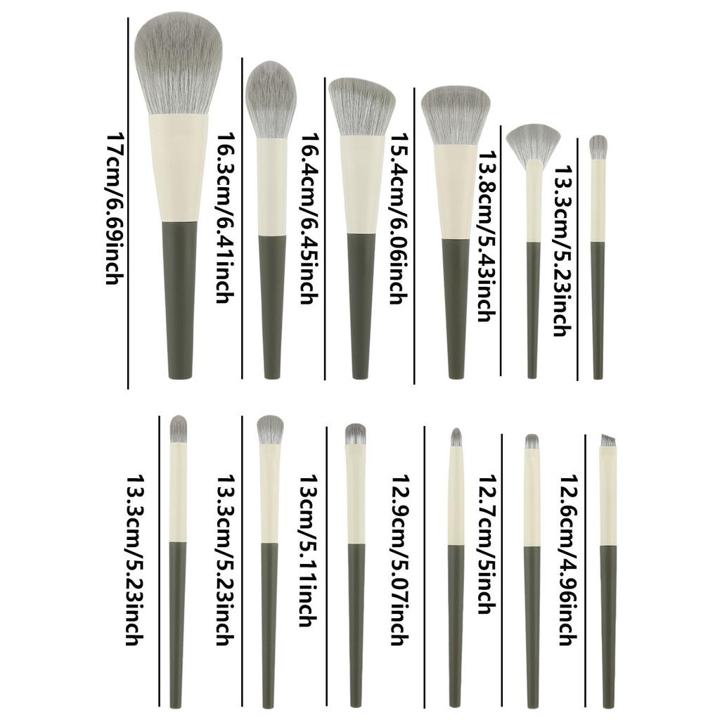 New 12 Travel Portable Makeup Brush Set High Quality Soft Spray YouTube Loose Powder Blush Grooming Brush
