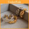 Elegant Silver And Gold Geometric Open Ring For Women With Sparkling Rhinestones