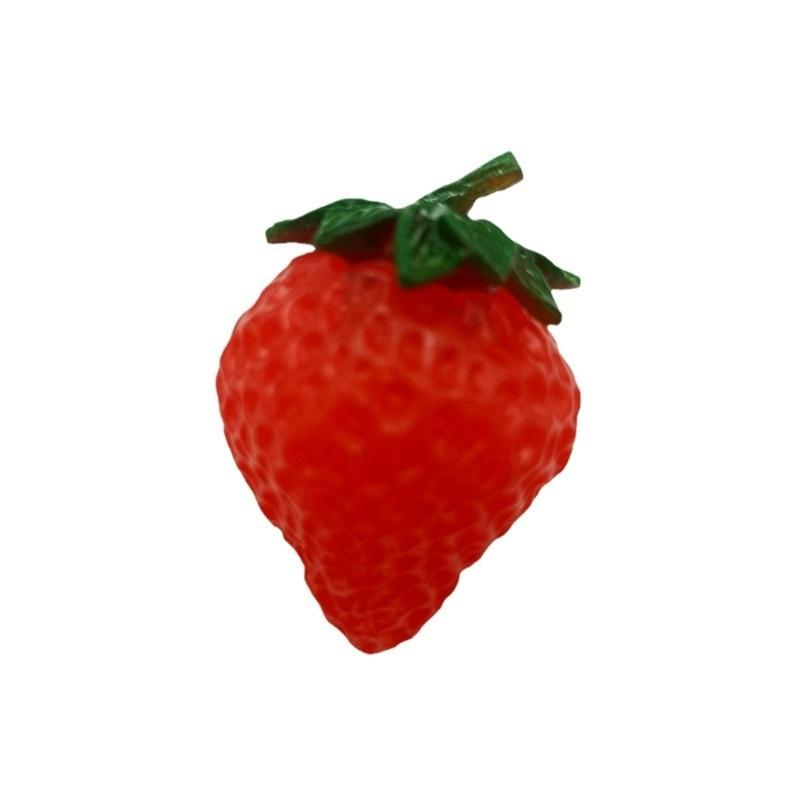 10Pcs Artificial Strawberry Plastic Strawberries Realistic Fruit for Kitchen Parties Decorations Photography Props