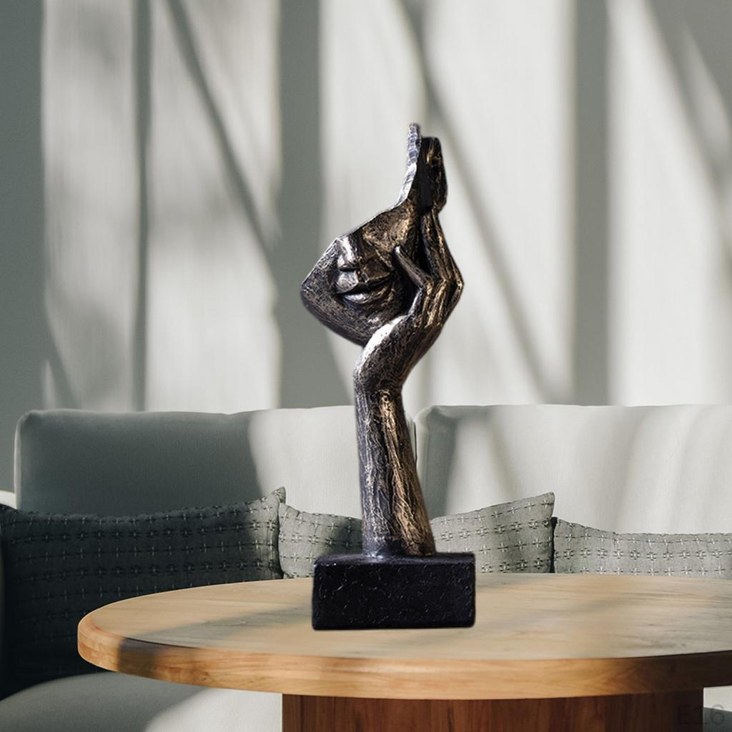 Abstract Figurines Statue Living Room Desktop Tabletop Curved Decor Ornament Art Crafts