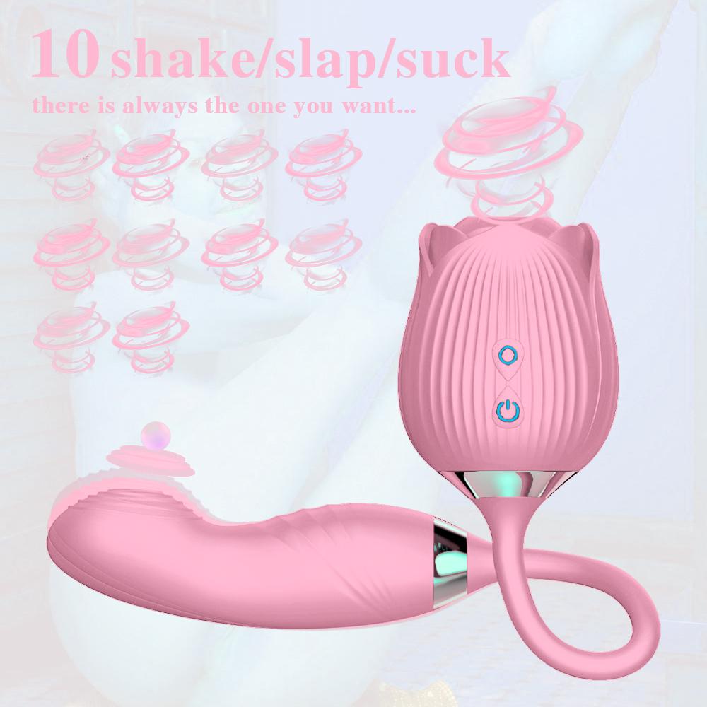 Rose Sucking Licking Vibrator For Women Dildo Clit Sucker Nipple Clitoris Stimulation Vibrators Female Sex Toys For Adults 18+