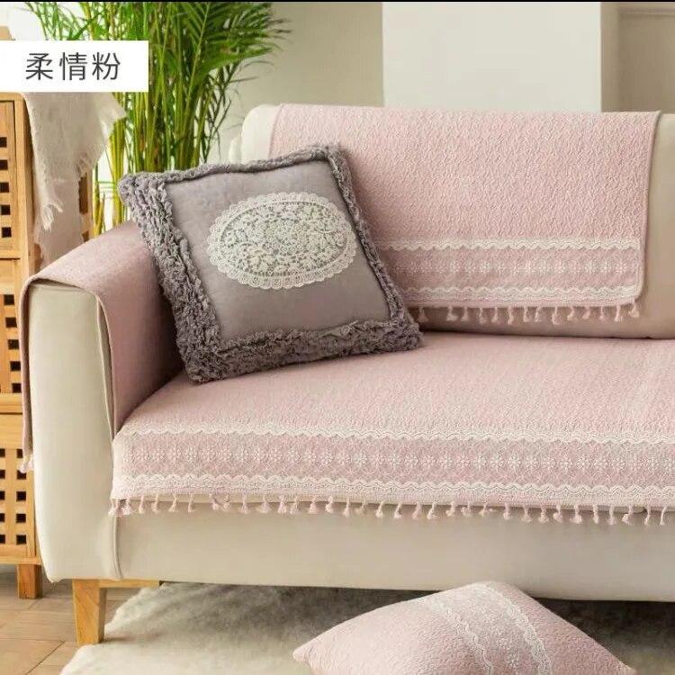 Light Luxury Living Room Sofa Cover Four Seasons American-style Sofa Cushion Stereo EmbroideryUniversal Non-slip Cushion