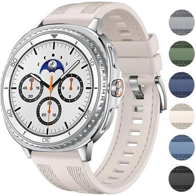For Samsung Galaxy Watch 8 Strap 44mm 40mm Replacement Correa Sport Nylon+Silicone Bracelet Galaxy Watch 8 Classic 46mm Band