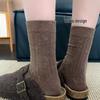 Korean Autumn Floral Ins Style Retro Slimming Socks
