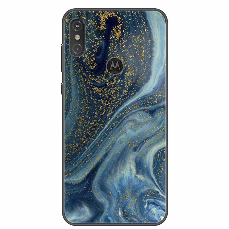

For Moto One Vision Case Luxury Silicone TPU Soft Cover Phone Cover Для Motorola Moto One Action Macro Протиударний мармуровий чохол Moto One Macro