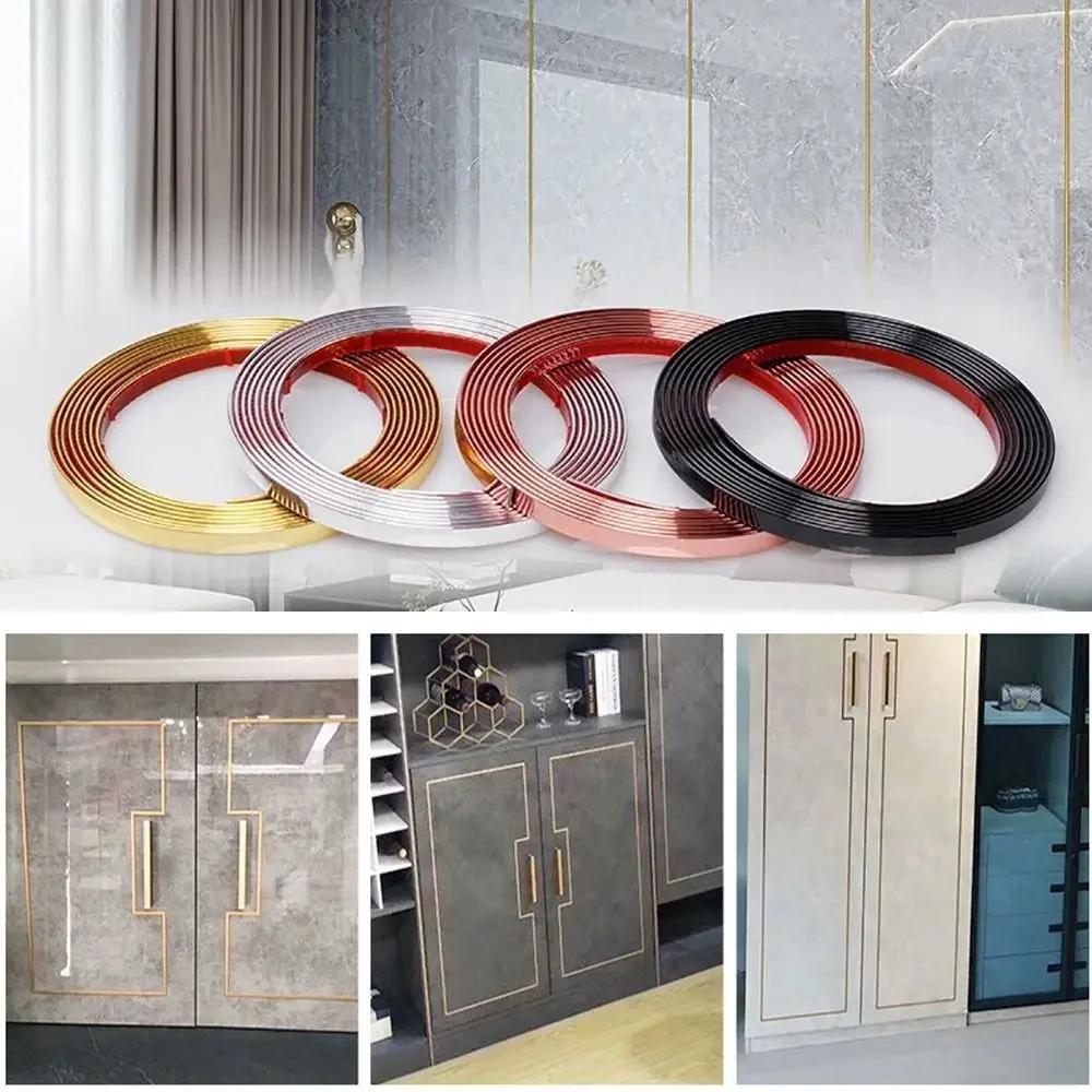 Ceiling Decor Line Self-adhesive Decoration Line PVC Waterproof Gold Tape Background Wall Edge Strip Ceiling Furniture Tile