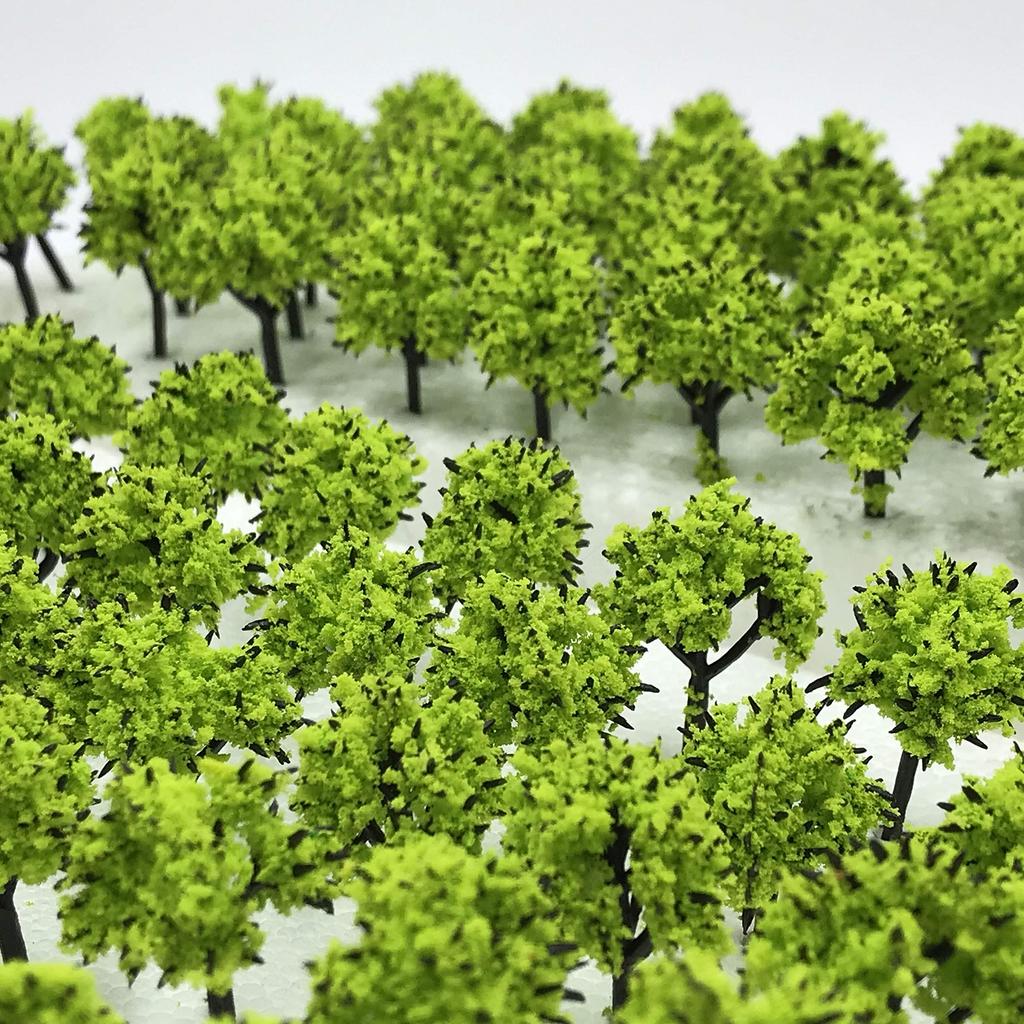 DauStage Forest for N Gauge and Architectural Available In 50 or 100 Colors Light 100 Trees, 3cm, Dioramas, Railways, Models, (14, Green, Pieces)