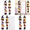Halloween Festive Door Decoration With Bat Pumpkin Door Hanging Scene For